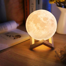 Carregar imagem no visualizador da galeria, LUMINARIA LUNA - LUA CHEIA USB 3D - ABAJUR LUA - AJUSTE DE CORES E INTENSIDADE - FRETE GRATUITO
